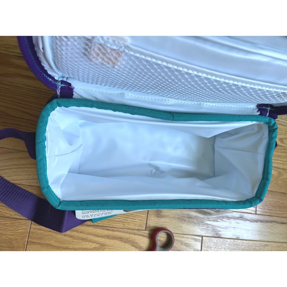 Vintage 1993 Rubbermaid Beach Buddy Insulated Cooler Mesh Tote Bag Retro - Picture 5 of 14